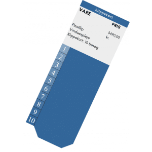 FlexKlip Vinduespleje Klippekort: 10 Besøg